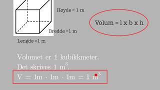 Volum av firkantet prisme og kube [upl. by Elatia]