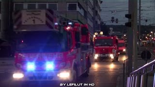 Einsatzstichwort 2 Alarm Feuer mit Menschenleben in Gefahr Großalarm Rettungskräfte Stuttgart [upl. by Chen386]