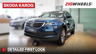 2020 Skoda Karoq Walkaround Review I Price Features amp More  ZigWheels [upl. by Orravan]