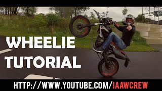 How to Wheelie 50cc  Wheelie Tutorial [upl. by Fancie]