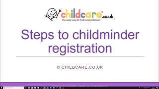 How to Register as a Childminder in England [upl. by Dafodil]