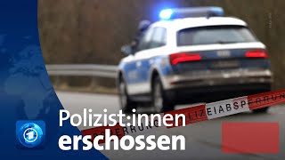 Tödliche Verkehrskontrolle in RheinlandPfalz zwei Polizistinnen erschossen [upl. by Eceined]