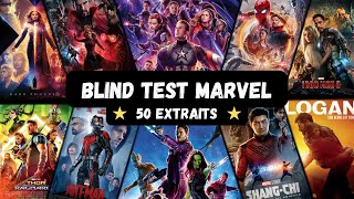 BLIND TEST MARVEL  50 EXTRAITS Film Série Répliques amp Image de film [upl. by Elston365]