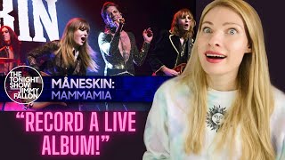 Vocal Coach Reacts MANESKIN ‘Mamma Mia’ Live on The Tonight Show [upl. by Catt]