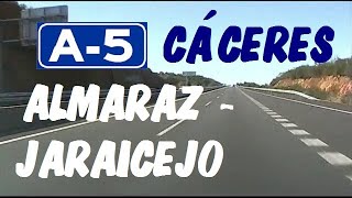 A5 Cáceres  Autovía del Suroeste  Tramo Almaraz  Jaraicejo  A5 Highway  Cáceres  Spain [upl. by Eiryt129]