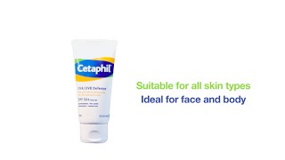 Cetaphil® UVAUVB Defense SPF 50  Cetaphil Singapore [upl. by Bottali665]