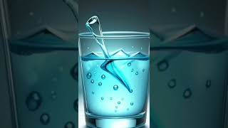 glass of water with water effects around the glass [upl. by Dorree]