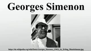 Georges Simenon [upl. by Magnusson386]