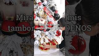 ASÍ HICE TAMBORES NAVIDEÑOS PARA EL ÁRBOL DE NAVIDAD🎄 trending [upl. by Lothario]