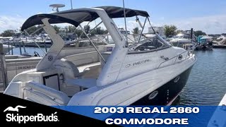 2003 Regal 2860 Commodore Cruiser Tour SkipperBuds [upl. by Yenohtna]