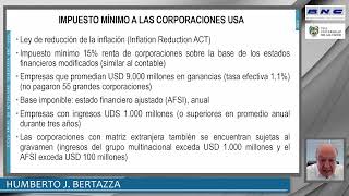 El impuesto mínimo a las ganancias de sociedades HUMBERTO J BERTAZZA CAAT Noviembre 2023 [upl. by Zerimar171]