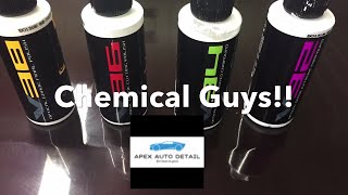 The Chemical Guys V32 Extreme Compound V34 Hybrid Compound V36 Cutting Polish V38 Final Polish [upl. by Asena]