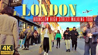 Hounslow Town Centre 2024  London High street Hounslow walking tour in 4K [upl. by Fogarty]