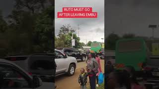 President William Samoei Ruto Heckled at EmbuRuto must Go lyrics [upl. by Wulf]