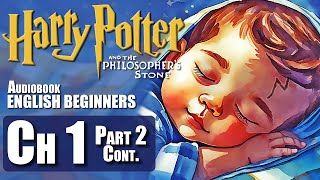 🧙‍♂️⚡quotHARRY POTTER  Chapter 1  PART 2 BOOK 1 🎧Audiobook🎧 in English for Beginners📚✨ [upl. by Struve]