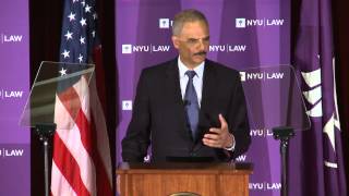 US Attorney General Eric Holder on Corporate Crime and Compliance [upl. by Nogas]