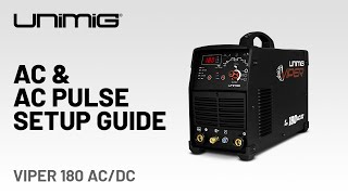 VIPER 180 ACDC  AC amp AC Pulse Welding Setup Guide [upl. by Aicilev]