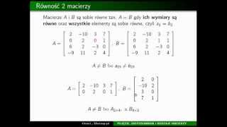 Równość macierzy cz35 [upl. by Barthelemy219]