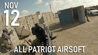 All Patriot Airsoft Gameplay November 12th Highlights TM AKM GBBR [upl. by Okramed]