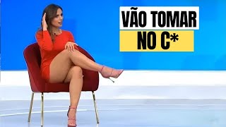 APRESENTADORA SE EMPOLGA COM LIGAÇÃO MAS É XINGADA AO VIVO [upl. by Steinway869]