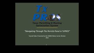 Tutorials Navigating the Permits Panel in TxPROS [upl. by Irak]