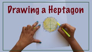 How to draw a Heptagon  Seven Sided Polygon [upl. by Nath]