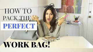 How To Pack Perfect Work Bag  The Intern Queen [upl. by Aracat953]