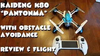 KaiDeng K80 quotPantonmaquot w Obstacle Avoidance Module Review amp Test Flight [upl. by Aihsenad]