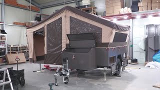 Korean camping trailer manufacturing process [upl. by Parcel]