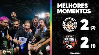 DEU NÓS 🏆  CAZÉTV FC 2 2 X 1 2 SINTONIA ESPORTIVA  MELHORES MOMENTOS  COPA ACERJ [upl. by Anielram]