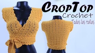 CropTop Crochet cruzado Téjelo a tu Medida [upl. by Anivas]