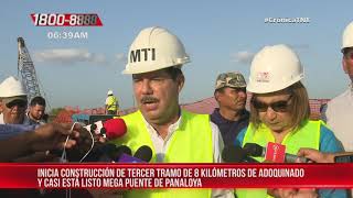 Nicaragua Adoquinan carretera MalacatoyaGranada y construyen mega estructura [upl. by Keryt]