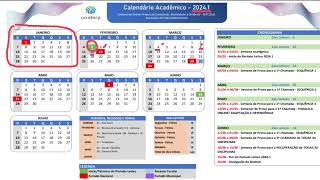 Calendário acadêmico da Unopar  Anhanguera  Uniderp 20241 [upl. by Eiramanin]