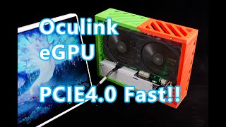 Oculink eGPU PCIE40 High Performance for RTX4090 RTX3090 显卡坞 外接显卡 [upl. by Sitelc]