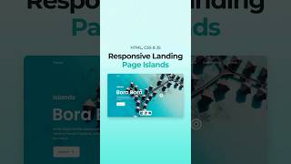 Responsive Landing Page Islands HTML CSS JavaScript [upl. by Ibrad]