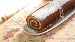 Rotolo bicolore alla nutella  Le ricette di DELIZIEePASTICCi [upl. by Zane283]