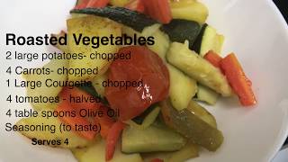 Roasted Vegetables Recipe [upl. by Sadoff]