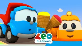 Leo el Camión  Es Hora del Helado 20 min mix  Carritos para niños [upl. by Beker]