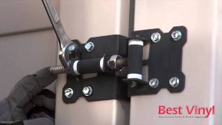 How to adjust gate hinges Best Vinyl [upl. by Humph63]