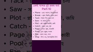 একাধিক অর্থ সহ ইংরেজি শব্দগুলি আনলক করাফ্যান প্লেন এবং আরও অনেক কিছুspokenenglish [upl. by Petrine573]