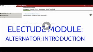 Electude  Alternator Introduction [upl. by Tennaj]