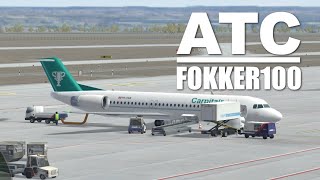 ATC Cleared For Takeoff  Fokker 100 [upl. by Ydnim]