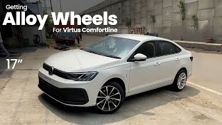 Alloy Wheels for VW Virtus Comfortline  17 inches  Aftermarket [upl. by Nogam446]