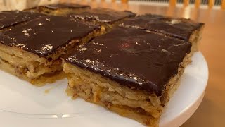 Gerbeaud Cake Recipe  Traditional Hungarian Dessert [upl. by Joline]