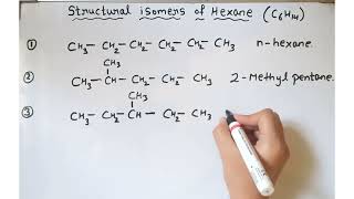 Draw all possible isomers of hexane [upl. by Cirenoj119]