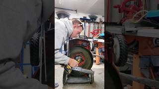 SIMPLE mower blade removal for sharpening lawncare lawntips bladeremoval [upl. by Eceirahs]