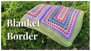 Easy Stash Buster Crochet Blanket  PART 3 Stash Buster Blanket BORDER [upl. by Baecher]