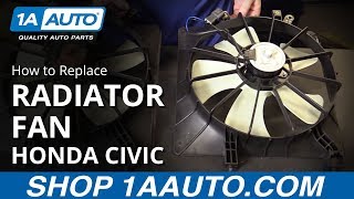 How to Replace a Radiator Fan 0105 Honda Civic [upl. by Kcirdle]