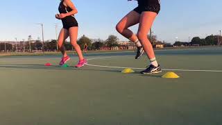 Nettyheads Netball drills Footwork Figure 8s [upl. by Pacheco]