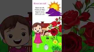 Roses Are Red I English Rhymes for Kids [upl. by Aisya845]